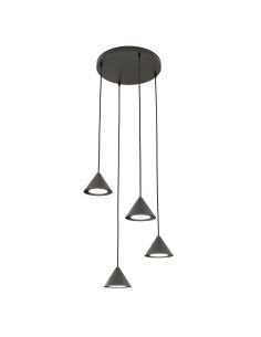 Lampa wisząca ELIT 4 PREMIUM BLACK EMIBIG