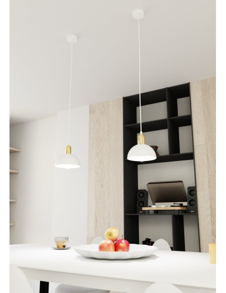 Lampa wisząca MOTO 1 WHITE EMIBIG