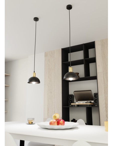 Lampa wisząca MOTO 1 BLACK EMIBIG