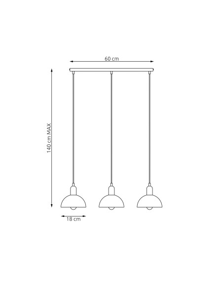 Lampa wisząca MOTO 3 EMIBIG