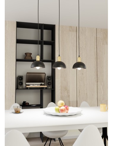 Lampa wisząca MOTO 3 BLACK EMIBIG