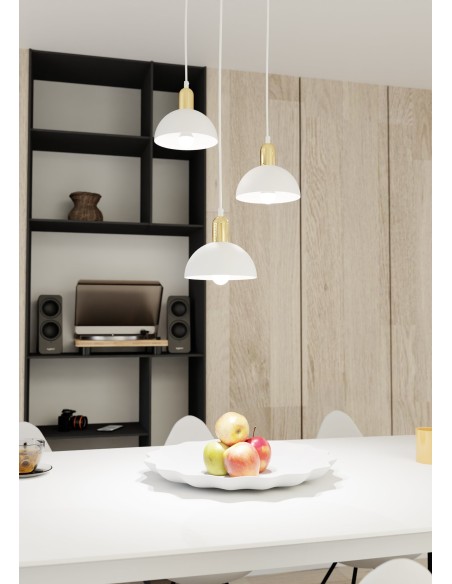 Lampa wisząca MOTO 3 WHITE PREM EMIBIG