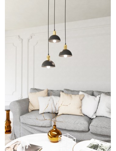 Lampa wisząca MOTO 3 BLACK PREM EMIBIG