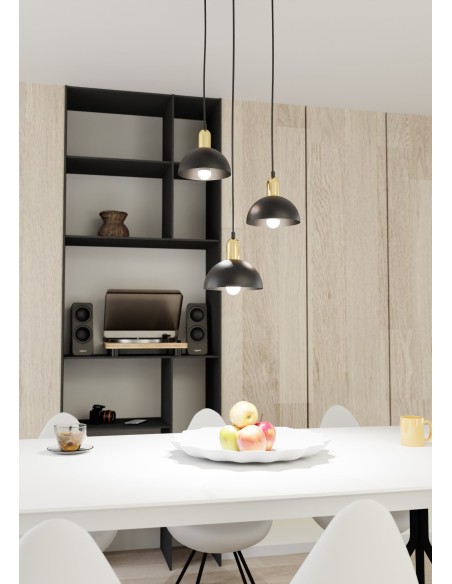 Lampa wisząca MOTO 3 BLACK PREM EMIBIG