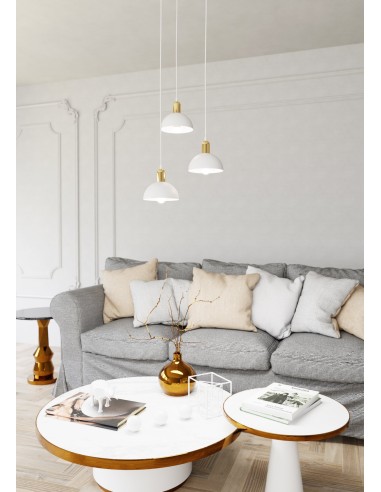 Lampa wisząca MOTO 3 WHITE PREM EMIBIG