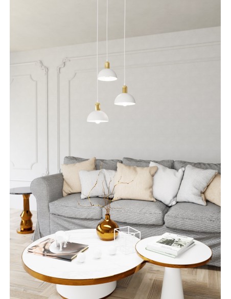 Lampa wisząca MOTO 3 WHITE PREM EMIBIG