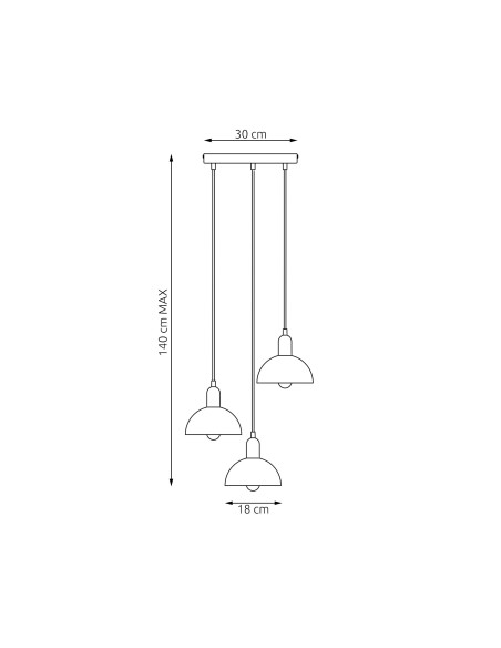 Lampa wisząca MOTO 3 PREM EMIBIG