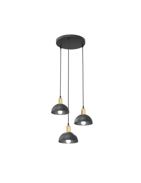 Lampa wisząca MOTO 3 BLACK PREM EMIBIG