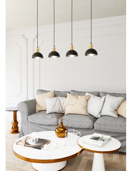 Lampa wisząca MOTO 4 BLACK EMIBIG