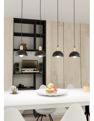 Lampa wisząca MOTO 4 BLACK EMIBIG