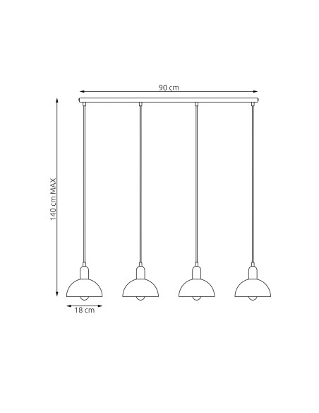 Lampa wisząca MOTO 4 EMIBIG
