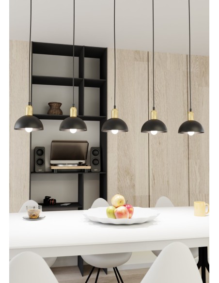 Lampa wisząca MOTO 5 BLACK EMIBIG