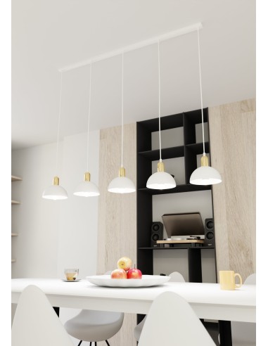 Lampa wisząca MOTO 5 WHITE EMIBIG