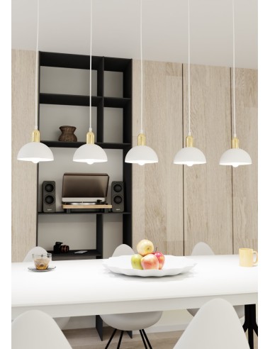 Lampa wisząca MOTO 5 WHITE EMIBIG