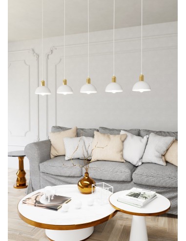 Lampa wisząca MOTO 5 WHITE EMIBIG
