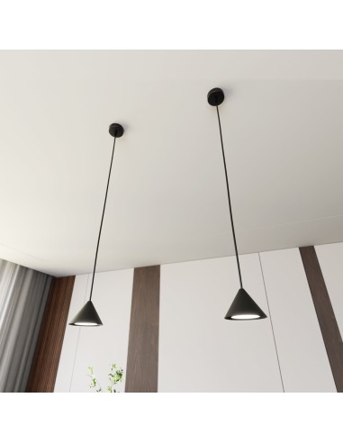 Lampa wisząca ELIT 1 BLACK EMIBIG