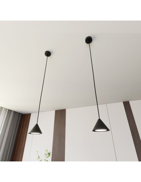 Lampa wisząca ELIT 1 BLACK EMIBIG
