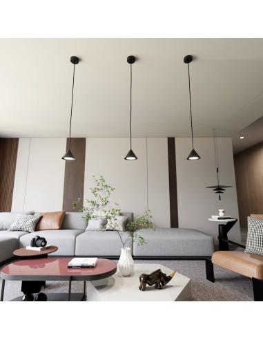 Lampa wisząca ELIT 1 BLACK EMIBIG