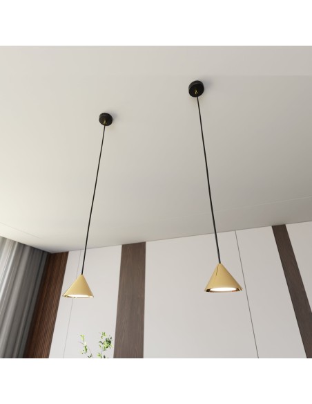 Lampa wisząca ELIT 1 GOLD EMIBIG