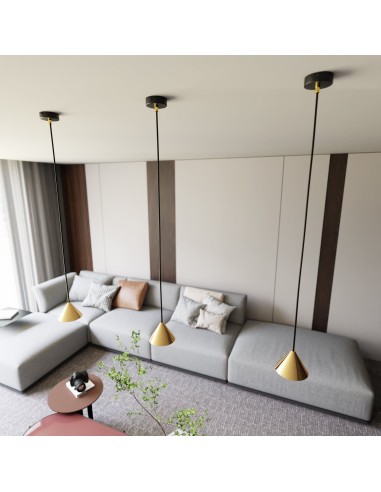 Lampa wisząca ELIT 1 GOLD EMIBIG