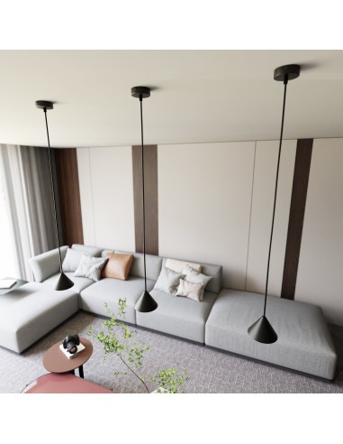 Lampa wisząca ELIT 1 BLACK EMIBIG