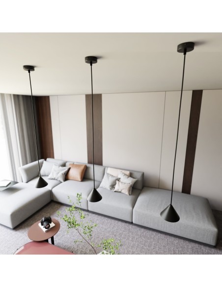 Lampa wisząca ELIT 1 BLACK EMIBIG