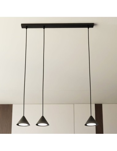 Lampa wisząca ELIT 3 BLACK EMIBIG