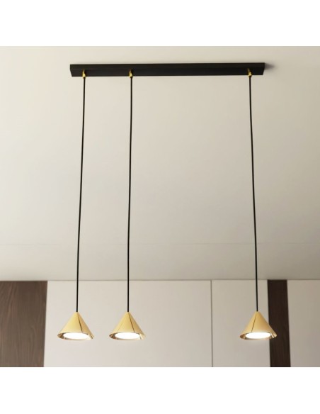 Lampa wisząca ELIT 3 GOLD EMIBIG