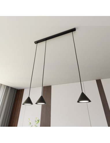 Lampa wisząca ELIT 3 BLACK EMIBIG