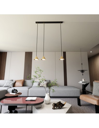 Lampa wisząca ELIT 3 GOLD EMIBIG