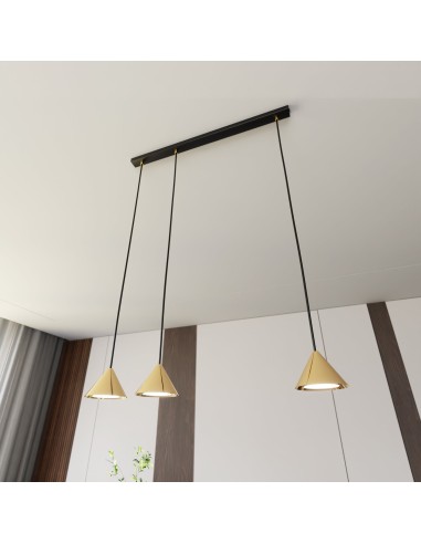 Lampa wisząca ELIT 3 GOLD EMIBIG