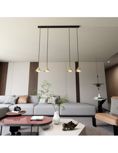 Lampa wisząca ELIT 4 GOLD EMIBIG