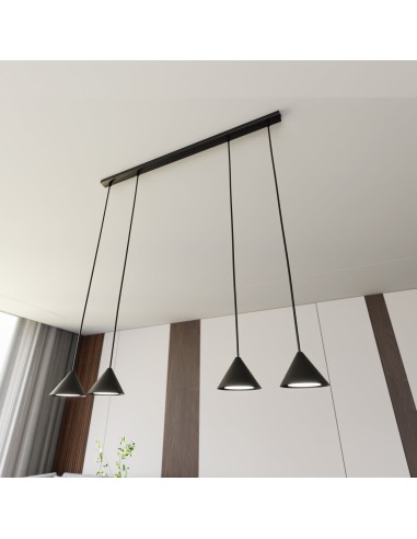 Lampa wisząca ELIT 4 BLACK EMIBIG
