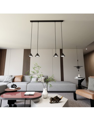 Lampa wisząca ELIT 4 BLACK EMIBIG