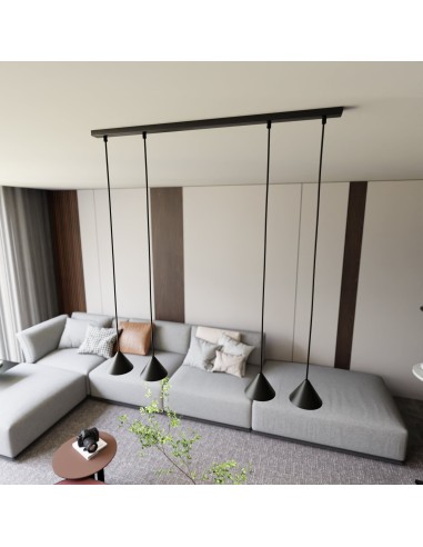 Lampa wisząca ELIT 4 BLACK EMIBIG