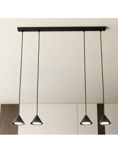 Lampa wisząca ELIT 4 BLACK EMIBIG