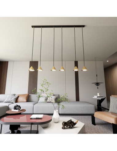 Lampa wisząca ELIT 6 GOLD EMIBIG