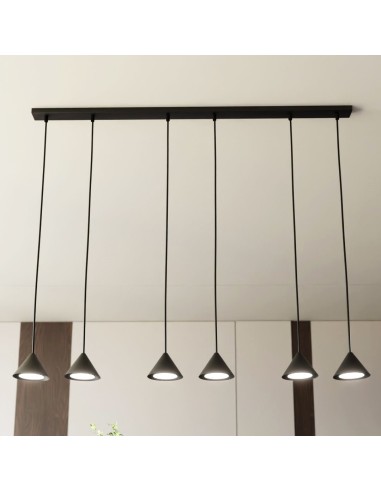Lampa wisząca ELIT 6 BLACK EMIBIG