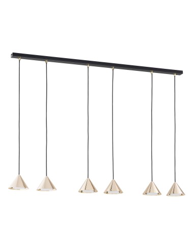 Lampa wisząca ELIT 6 GOLD EMIBIG