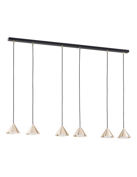 Lampa wisząca ELIT 6 GOLD EMIBIG