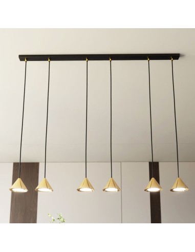 Lampa wisząca ELIT 6 GOLD EMIBIG