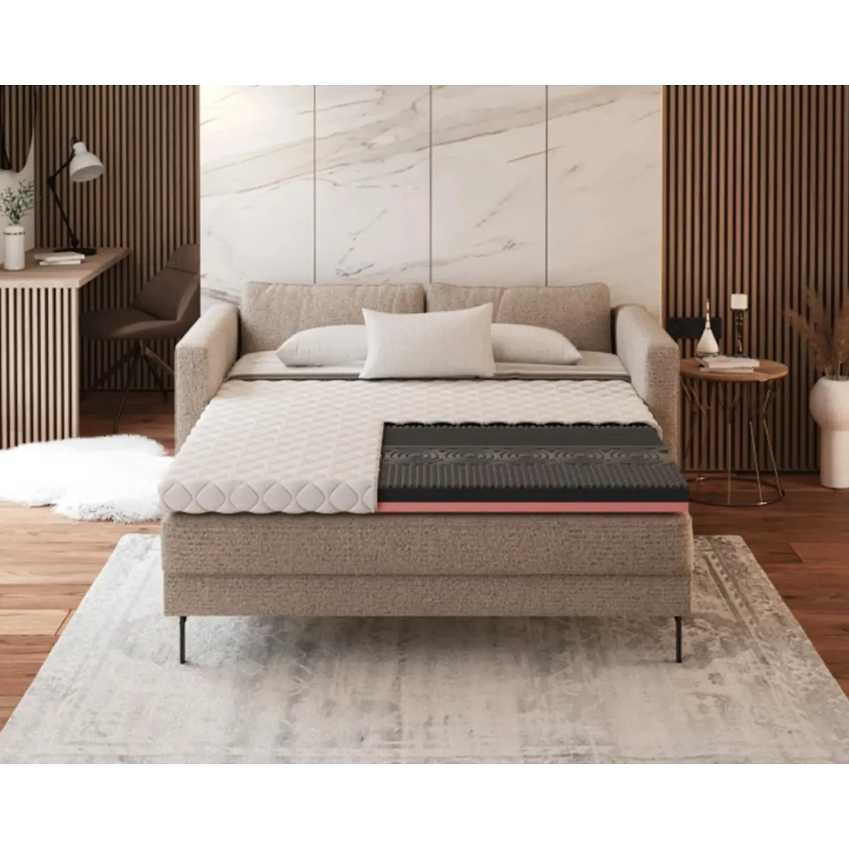 Materac nawierzchniowy NERO z VISCO FDM