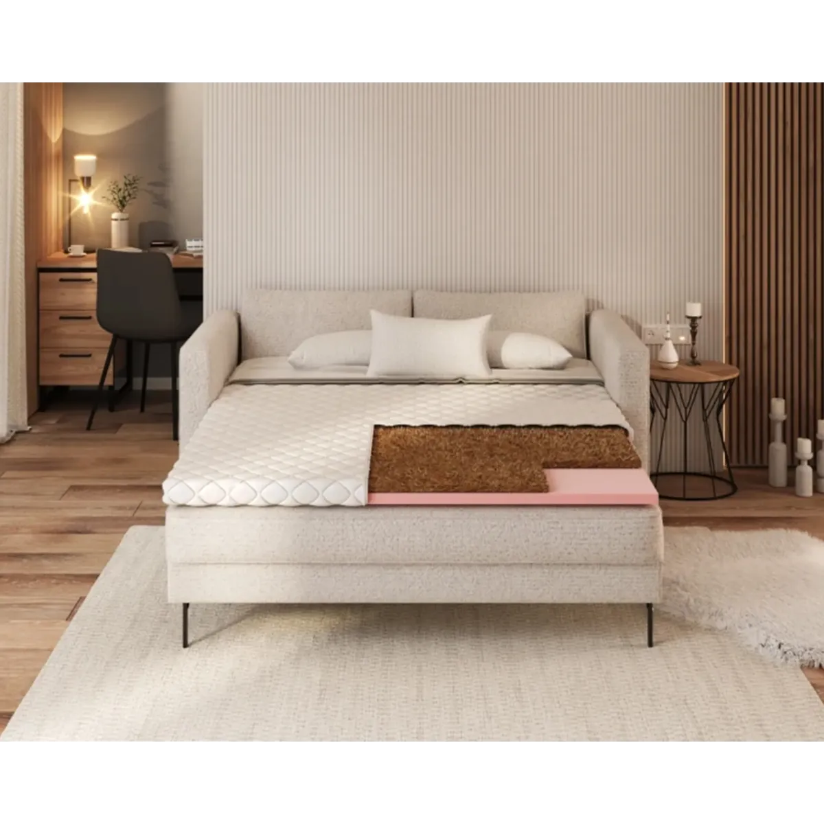 Materac nawierzchniowy VISCO KOKOS FDM