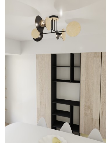 Lampa sufitowa ZITA 4 BLACK EMIBIG