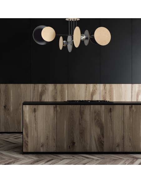 Lampa sufitowa ZITA 4 BLACK EMIBIG