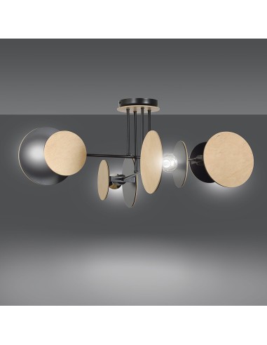 Lampa sufitowa ZITA 4 BLACK EMIBIG