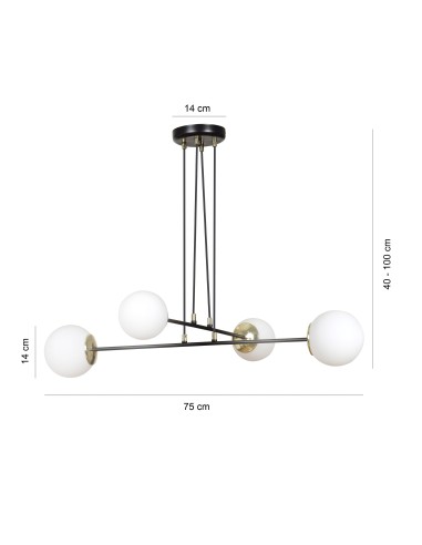 Lampa wisząca OGNIS 4 EMIBIG