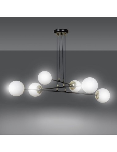 Lampa wisząca OGNIS 6 BLACK EMIBIG