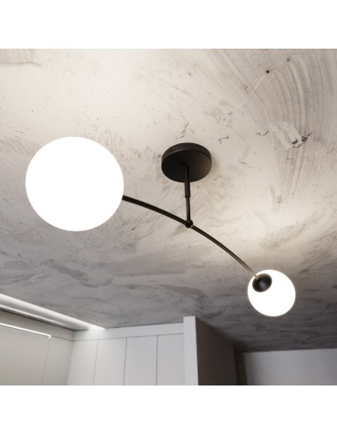 Lampa sufitowa PREGOS 2 BLACK EMIBIG