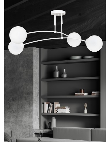 Lampa sufitowa PREGOS 4 WHITE EMIBIG